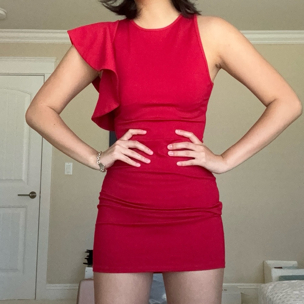 Red Max + Ash bodycon dress